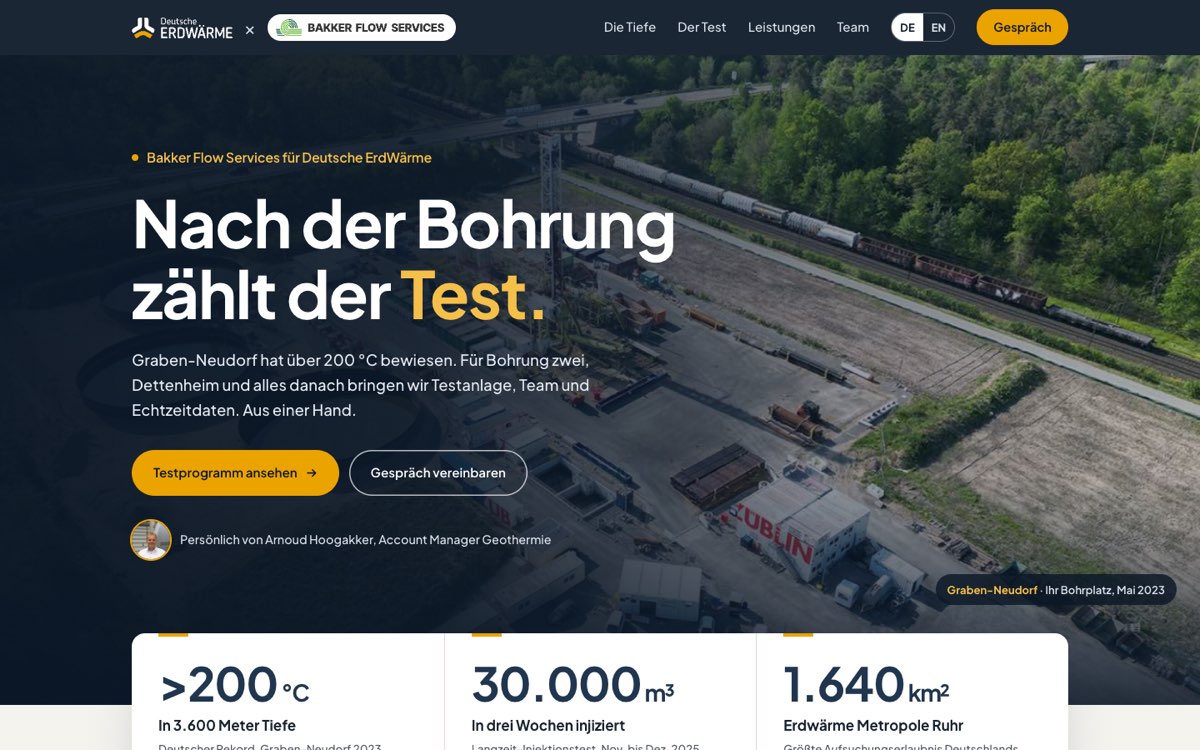 Voorbeeld van de pagina voor Deutsche ErdWärme